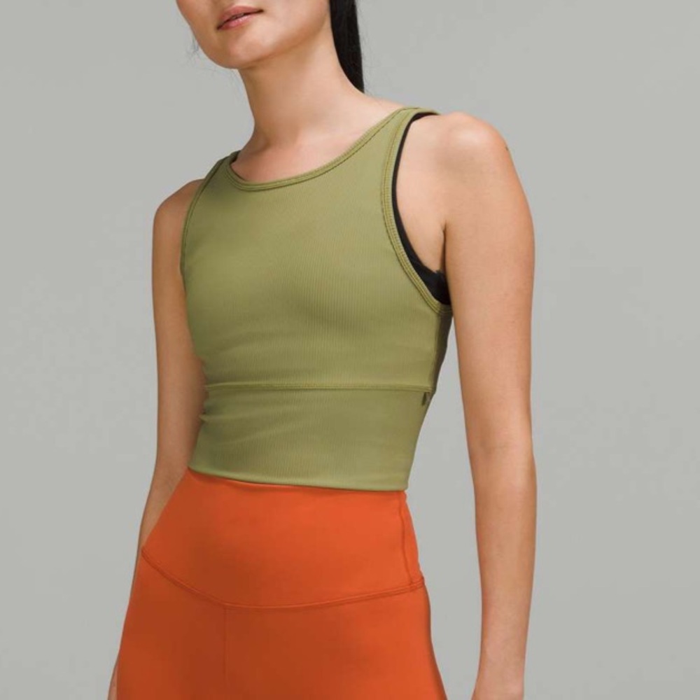 Lululemon Athletica Power Pivot Ribbed Tank Top